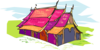 Multi Colored Tent Clip Art